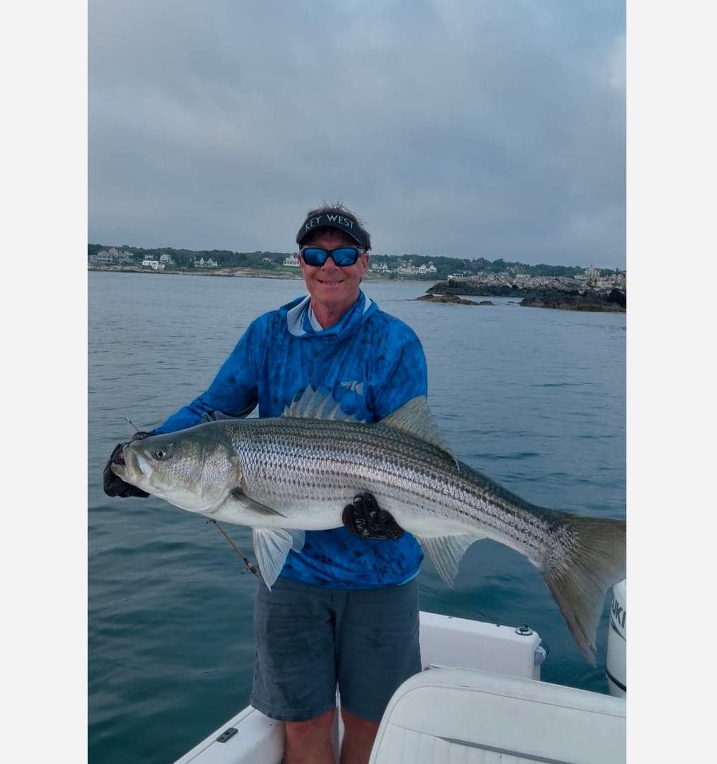Striped Bass caught by Matthew cunningham, July 2025