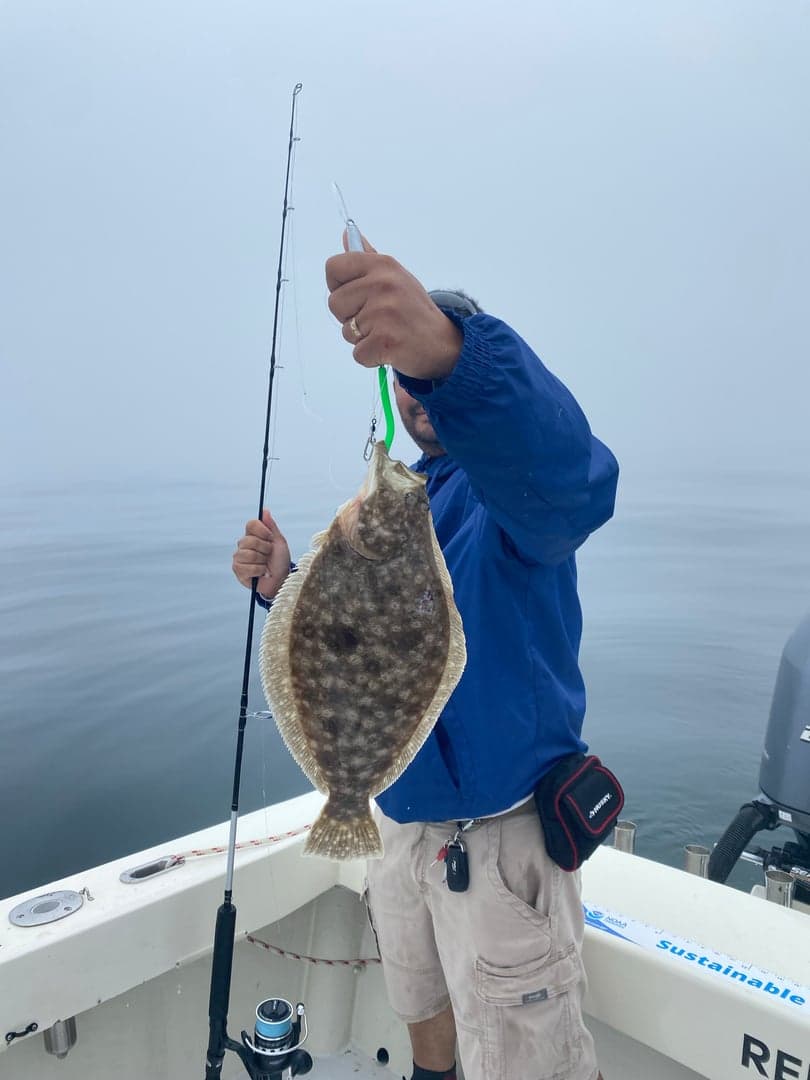 Arrowtooth Flounder caught by Reel time fishing cape cod, July 2025
