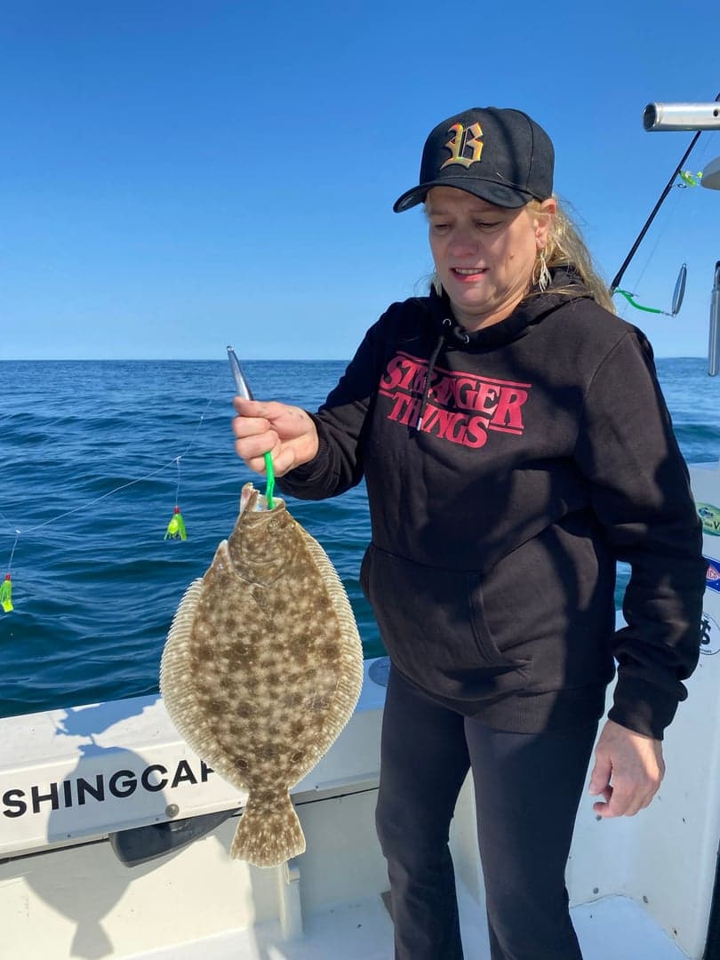 Arrowtooth Flounder caught by Reel time fishing cape cod, August 2025