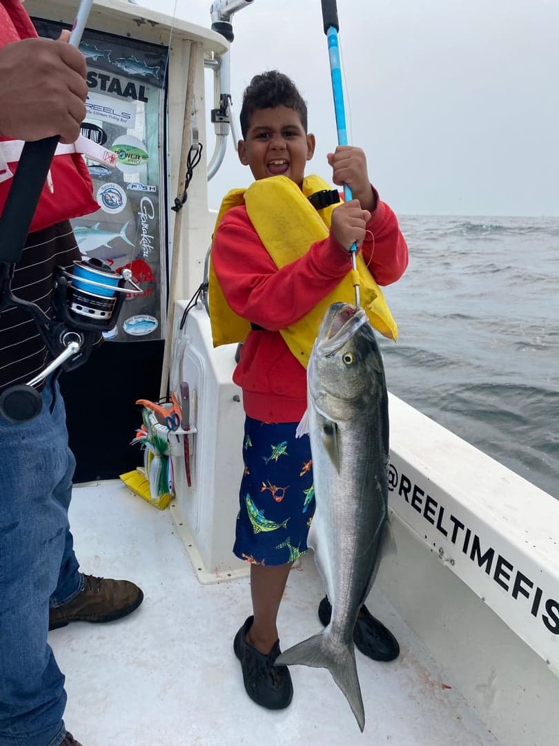 Bluefish caught by Reel time fishing cape cod, August 2025