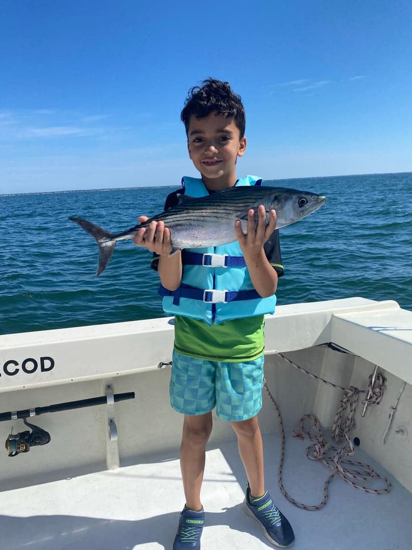 False Albacore caught by Reel time fishing cape cod, August 2025