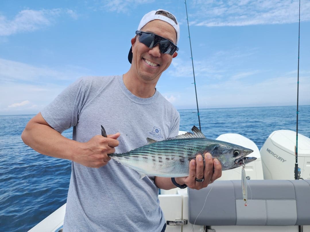 Atlantic Bonito caught by Get Tight Sport Fishing Captain Brian Coombs, August 2025