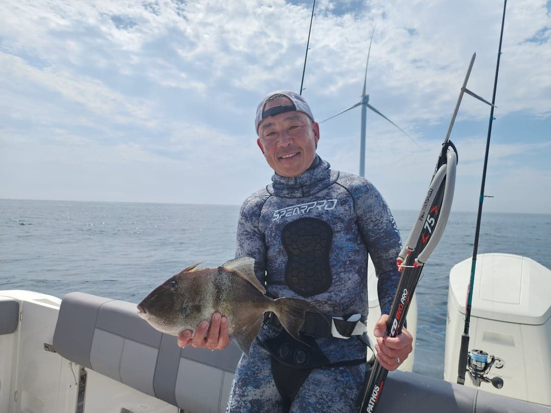 Gray Triggerfish caught by Get Tight Sport Fishing Captain Brian Coombs, August 2025
