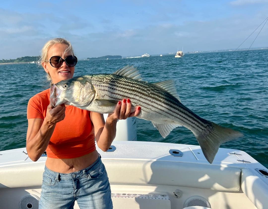 Striped Bass caught by Johnny Walker, August 2025