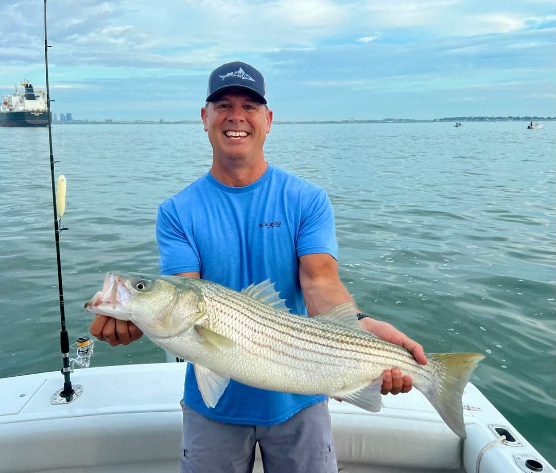 Striped Bass caught by Johnny Walker, August 2025