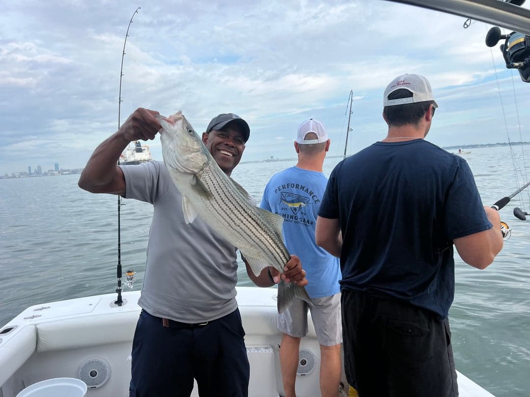 Striped Bass caught by Johnny Walker, August 2025