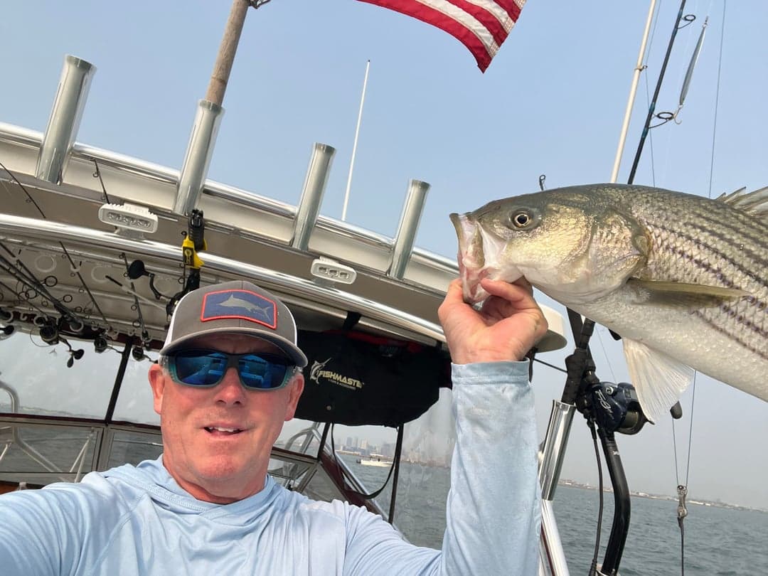 Striped Bass caught by Johnny Walker, August 2025