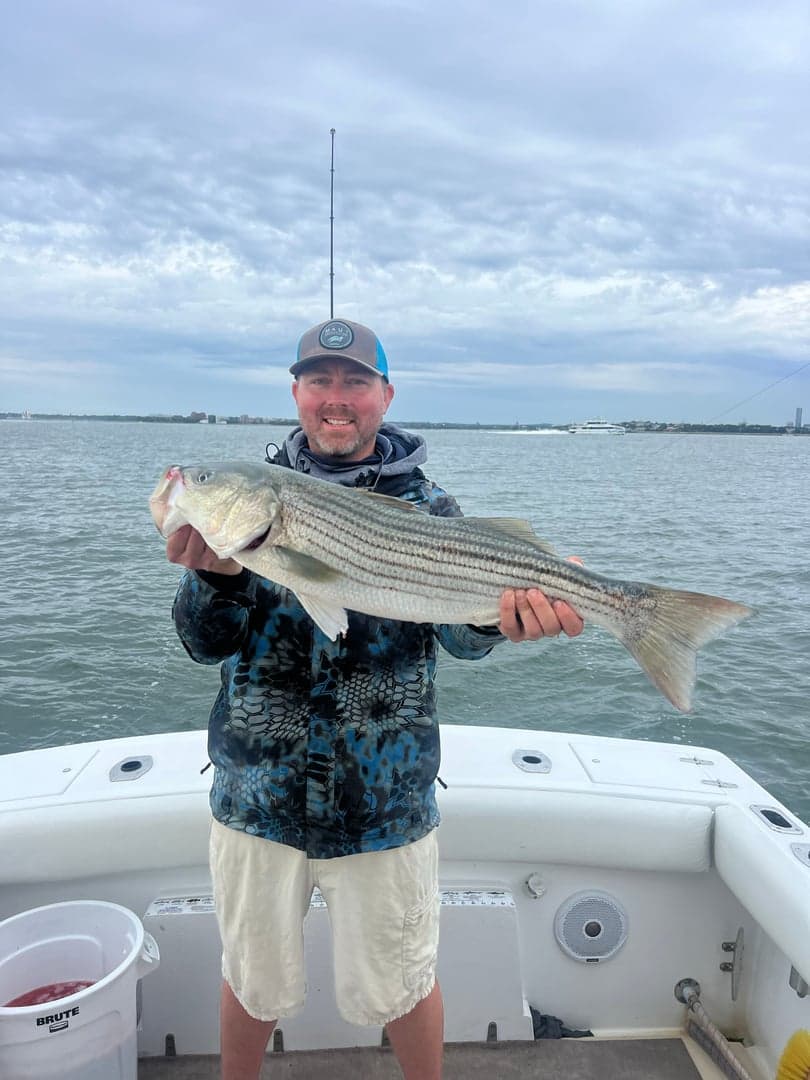 Striped Bass caught by Johnny Walker, July 2025