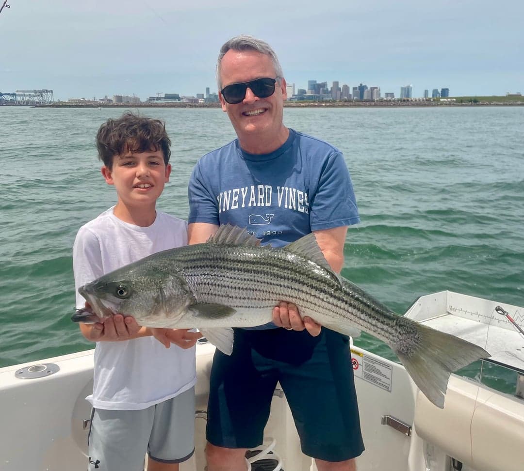 Striped Bass caught by Johnny Walker, July 2025