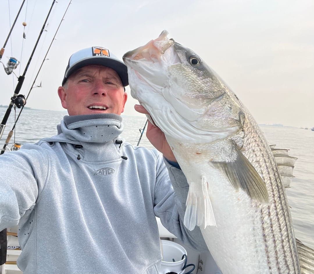 Striped Bass caught by Johnny Walker, July 2025