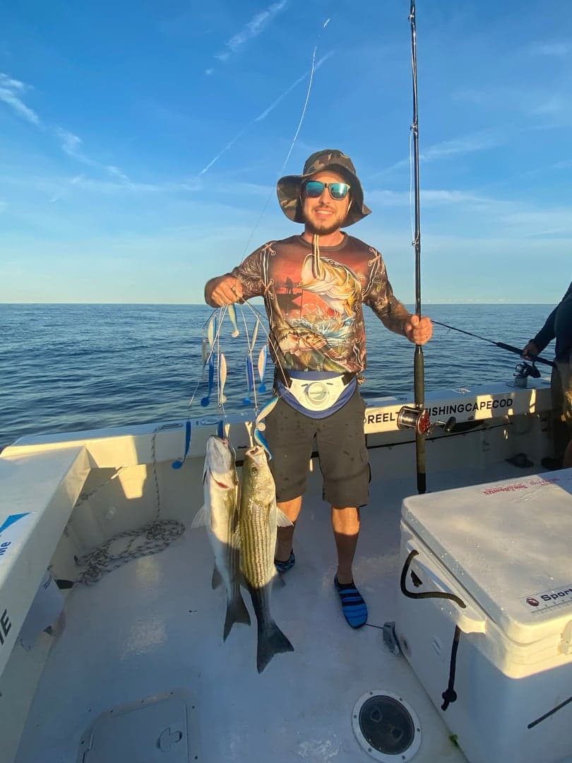 Striped Bass caught by Reel time fishing cape cod, September 2025