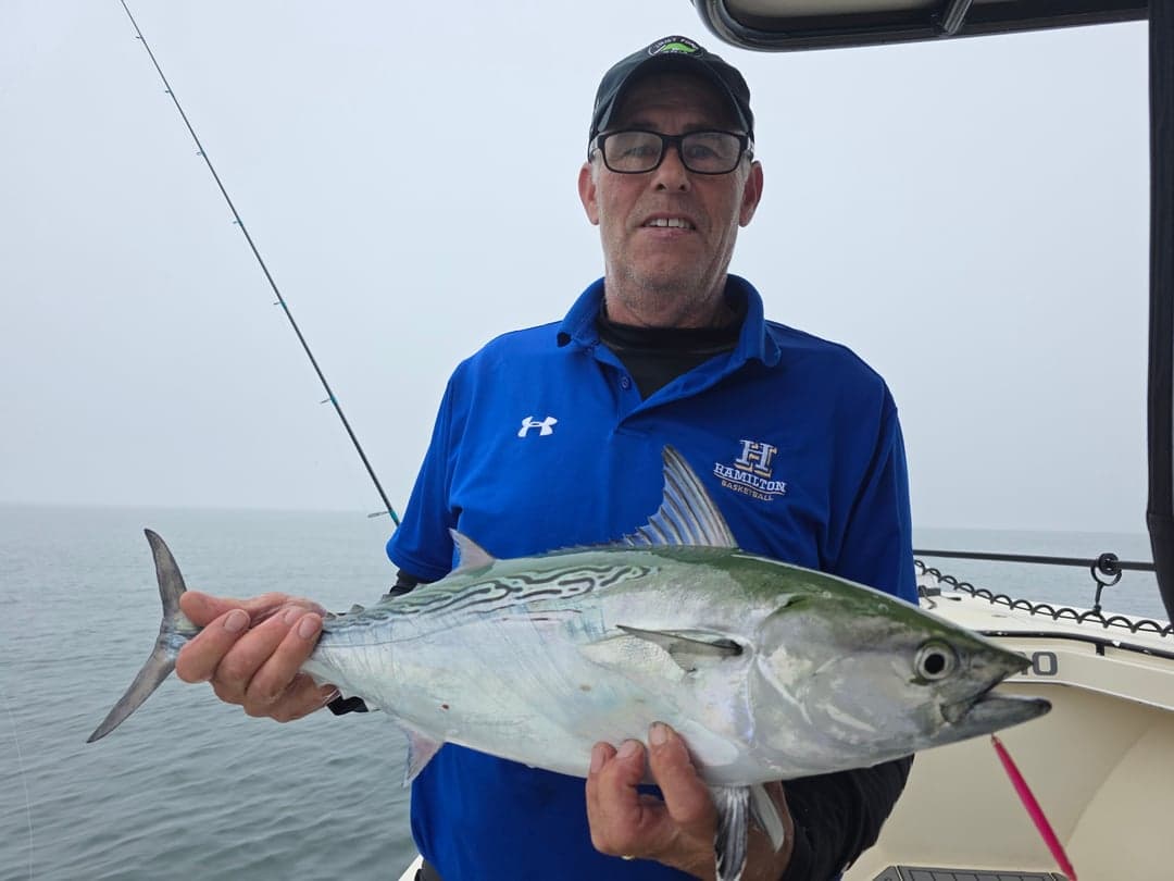 False Albacore caught by Get Tight Sport Fishing Captain Brian Coombs, September 2025