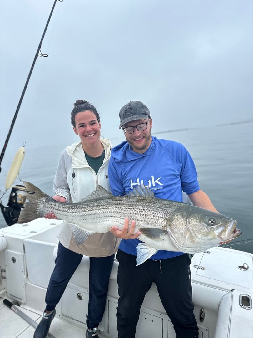 Striped Bass caught by Jakob Wikar, July 2025