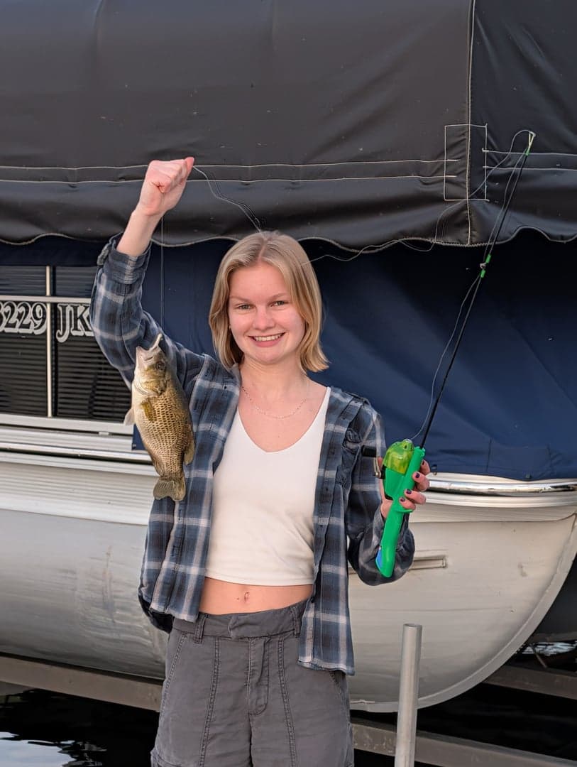 Rock Bass caught by Hannah May, May 2026