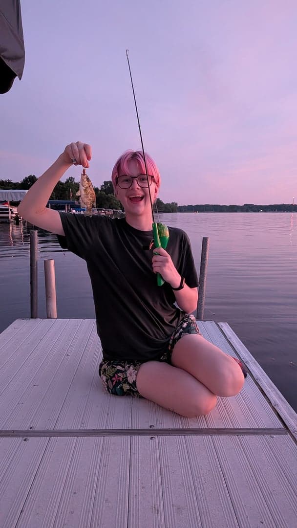 Rock Bass caught by Elise May, July 2026
