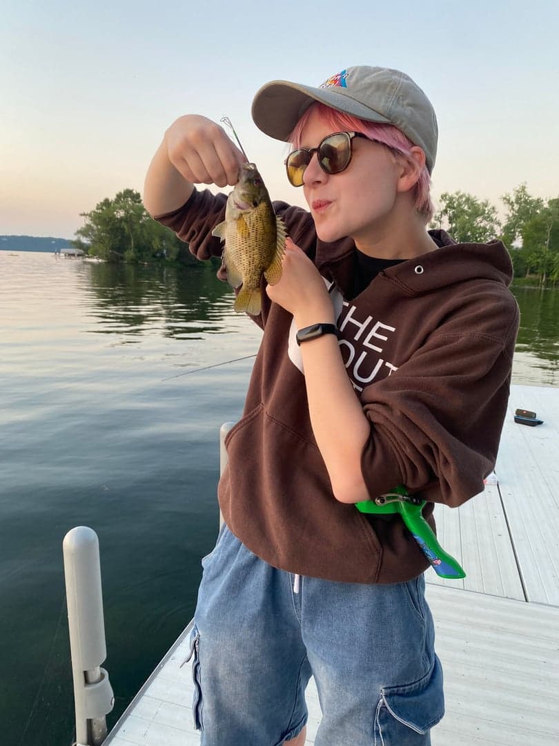 Rock Bass caught by Elise May, July 2026
