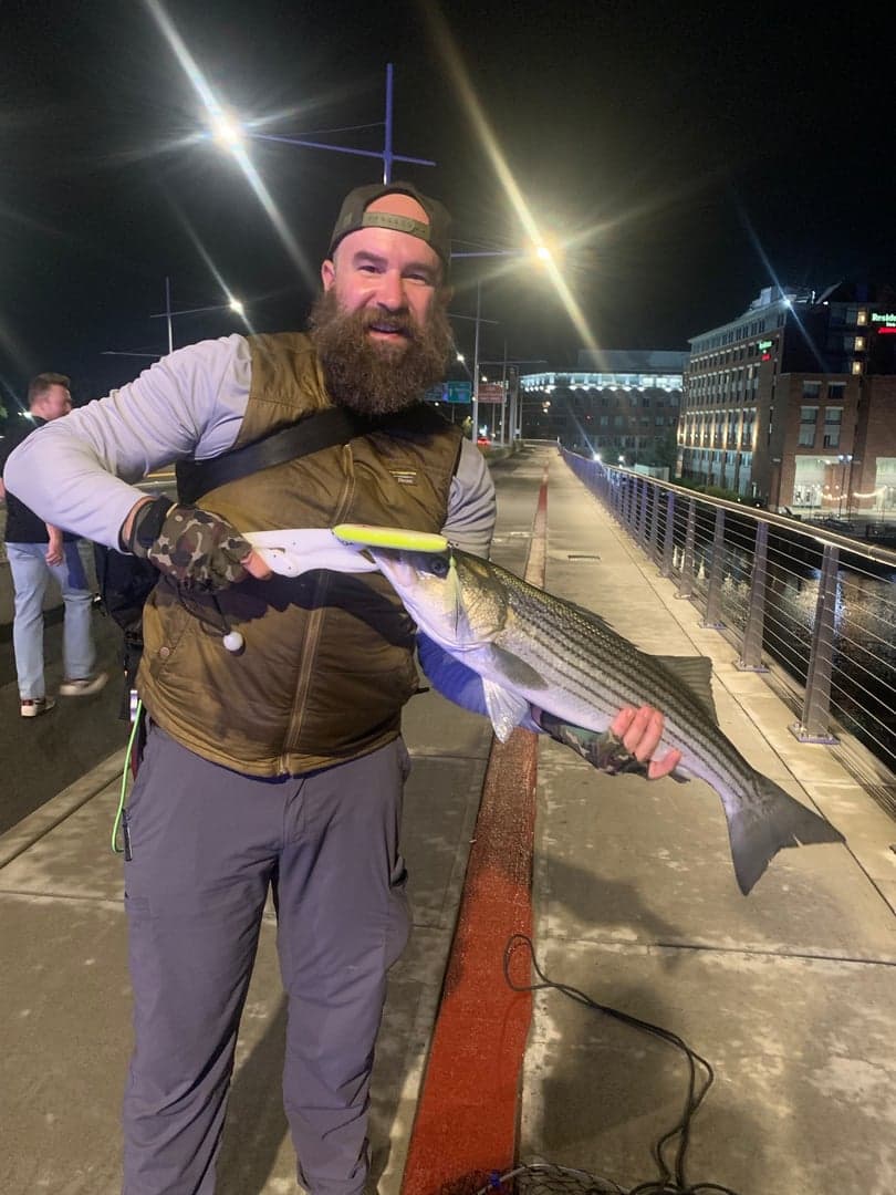 Striped Bass caught by Captain Erich, September 2025
