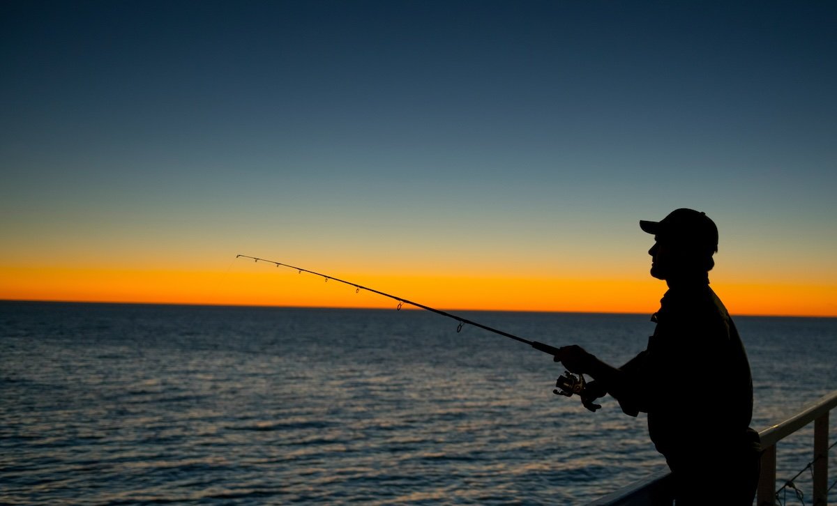 Fishing after dark
