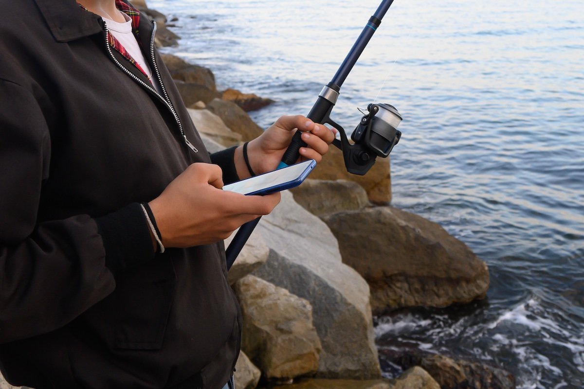 Fishing guide with phone app