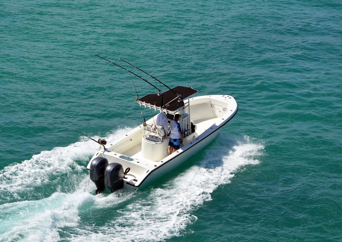 Sport fishing boat